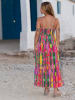 Isla Bonita by SIGRIS Sukienka w kolorze różowym ze wzorem