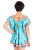 Isla Bonita by SIGRIS Bluzka w kolorze turkusowym ze wzorem