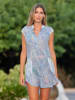 Isla Bonita by SIGRIS Kleid in Hellblau/ Bunt