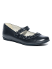 Primigi Leder-Spangenballerinas in Dunkelblau