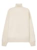 Seidensticker Woll-Rollkragenpullover in Creme