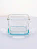 Glasslock Mikrowellendose in Hellblau - 210 ml