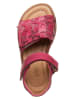 POM POM Leren sandalen roze