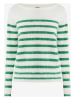 Mexx Sweter w kolorze biało-zielonym