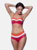 Dorina Bikini-Oberteil "Lawaki" in Pink/ Weiß/ Orange