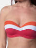 Dorina Bikini-Oberteil "Lawaki" in Pink/ Weiß/ Orange