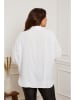 Plus Size Company Bluzka "Alizee" w kolorze białym