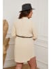 Plus Size Company Sukienka "Bent" w kolorze beżowym
