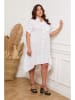 Plus Size Company Leinen-Kleid "Bosnik" in Weiß