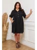 Plus Size Company Linnen jurk "Cerif" zwart