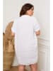 Plus Size Company Leinen-Kleid "Claudine" in Weiß