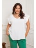 Plus Size Company Koszulka "Eglantine" w kolorze białym