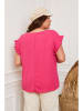 Plus Size Company Shirt "Eglantine" in Fuchsia