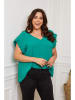 Plus Size Company Shirt "Eglantine" groen