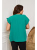 Plus Size Company Koszulka "Eglantine" w kolorze zielonym