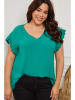 Plus Size Company Shirt "Eglantine" groen