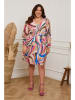 Plus Size Company Sukienka "Ibely" w kolorze różowo-beżowym