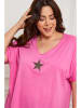 Plus Size Company Shirt "Lauriston" in Fuchsia