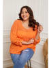 Plus Size Company Bluzka "Montana" w kolorze pomarańczowym