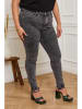 Plus Size Company Spijkerbroek "Opulence" - skinny fit - grijs