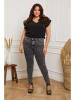 Plus Size Company Spijkerbroek "Opulence" - skinny fit - grijs
