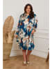 Plus Size Company Sukienka "Tendry" w kolorze niebieskim