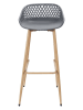 Garden Spirit 2er-Set: Barstühle in Grau - (B)45,5 x (H)88 x (T)47,6 cm