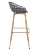 Garden Spirit 2er-Set: Barstühle in Grau - (B)45,5 x (H)88 x (T)47,6 cm