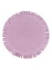 Villa d´Este 4-delige set: placemats paars/wit - Ø 38 cm