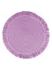 Villa d´Este 4-delige set: placemats paars/wit - Ø 38 cm