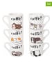 Villa d´Este 6-delige set: espressokoppen wit - 90 ml