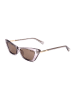 Guess Damskie okulary przeciwsłoneczne w kolorze złoto-fioletowym