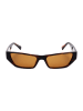Guess Okulary przeciwsłoneczne unisex w kolorze brązowym