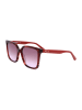 Karl Lagerfeld Damskie okulary przeciwsłoneczne w kolorze bordowo-szarym