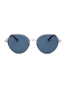 Karl Lagerfeld Unisekszonnebril blauw/zilverkleurig