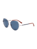 Karl Lagerfeld Okulary przeciwsłoneczne unisex w kolorze srebrno-niebieskim