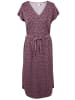Trespass Sukienka "Lynsey" w kolorze bordowym ze wzorem
