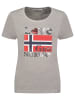 Geographical Norway Koszulka "Jovanotta" w kolorze szarym