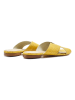 Bluegenex Leren slippers geel