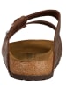 Birkenstock Skórzane klapki "Arizona" w kolorze brązowym