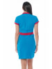 Galvanni Kleid in Blau/ Rot