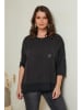 Curvy Lady Longsleeve in Schwarz