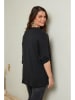 Curvy Lady Longsleeve in Schwarz