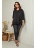 Curvy Lady Longsleeve in Schwarz