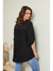 Curvy Lady Bluse in Schwarz