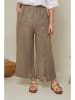 Curvy Lady Leinen-Hose in Taupe