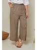 Curvy Lady Leinen-Hose in Taupe