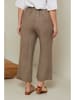 Curvy Lady Leinen-Hose in Taupe