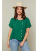 Curvy Lady Linnen shirt groen