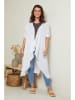 Curvy Lady Linnen cape wit